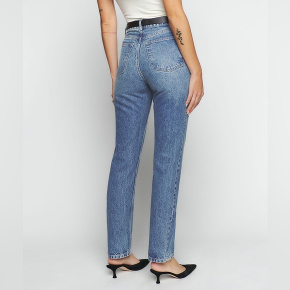 Reformation Jeans Cynthia High Rise Straight Jeans Size 23 - Picture 3 of 11